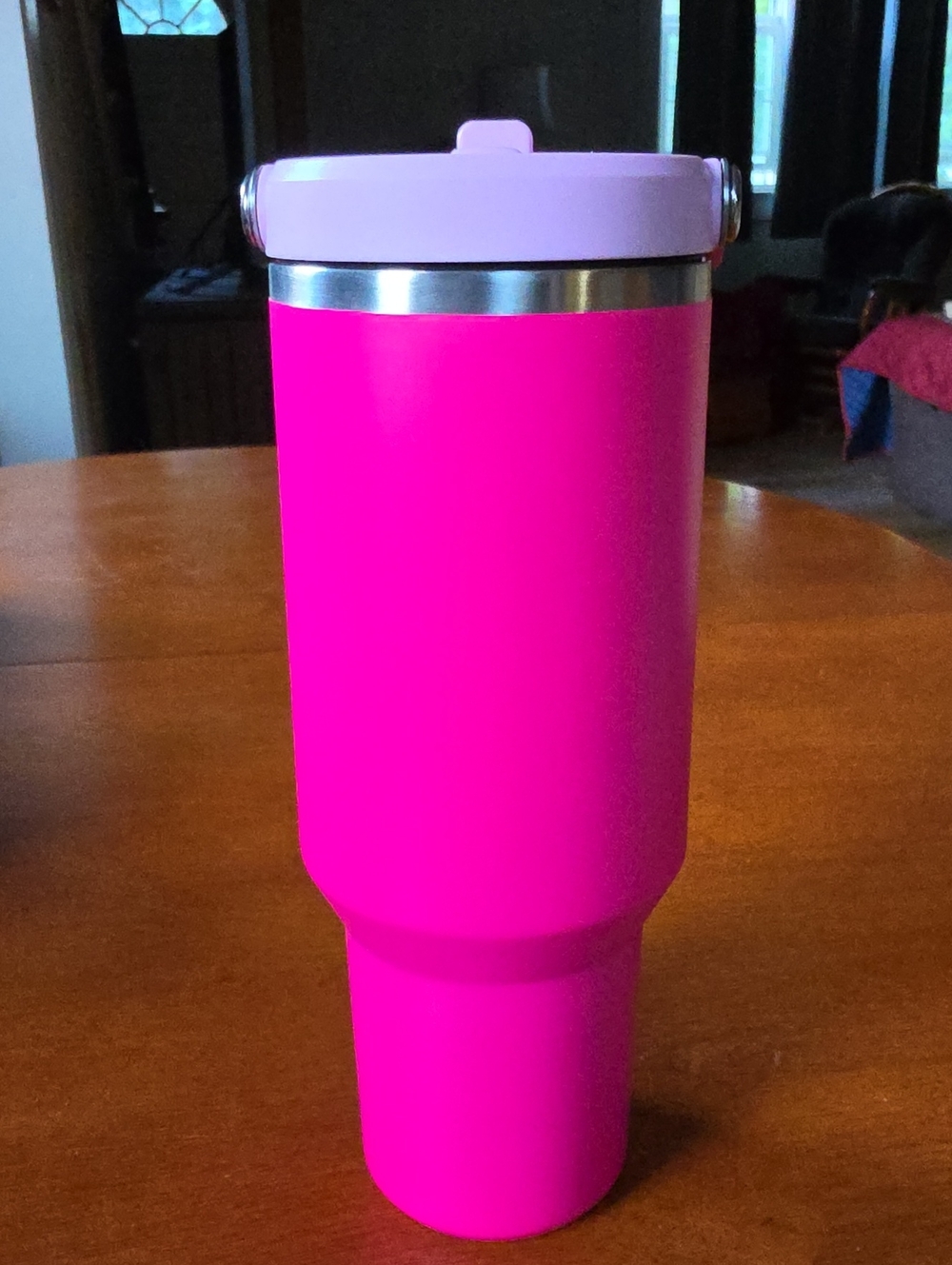 USED Stanley 40 oz Iceflow 2.0 Flipstraw Tumbler - Violet Blossom - Picture 2 of 8